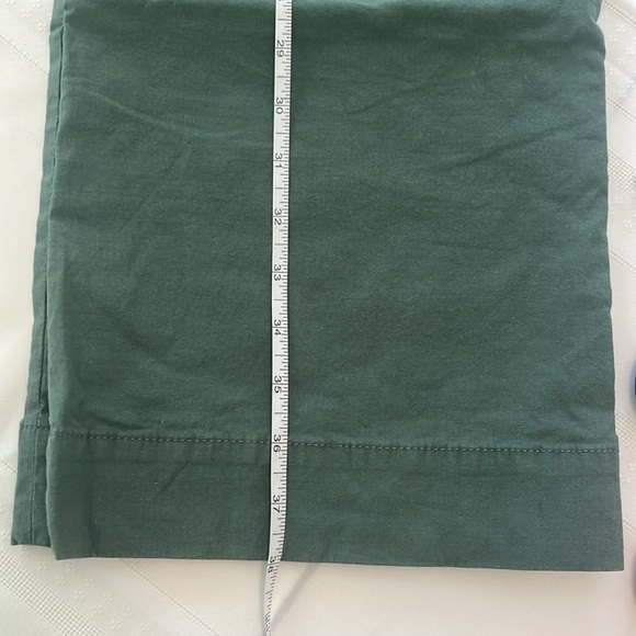 NWOT J.Crew Lizzie High-Rise Wide-Leg Pants 27 Petite Pale Spinach | Linen Blend - Picture 11 of 11